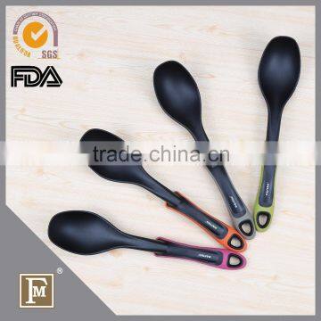 Colorful Handle Nylon Kitchen Utensil Soup Spoon