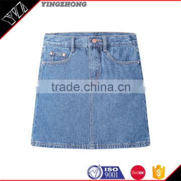 Hot Sale New style Popular 100%cotton jean skirts for women skirt SK-01