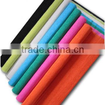 Wholesales color crepe paper rolls crepe paper factory price