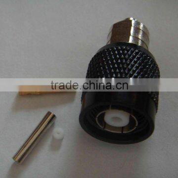 TNC male crimp connector 01 for cable, RF connector, Coaxial connector end 08