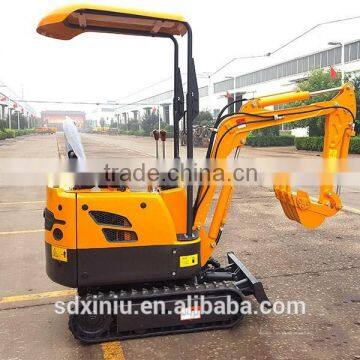 China hot sale new used mini excavator 0.8 ton farm garden excavator with backhoe