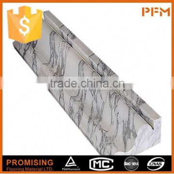 Interior door trim beige marble carving cornice moulding