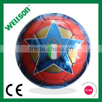 promotional metallic shine PVC soccer ball