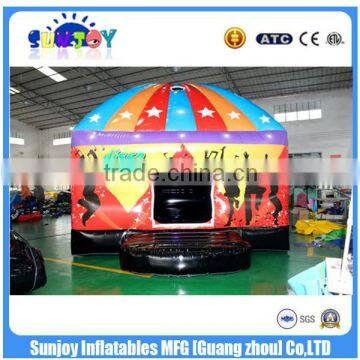 Whosale 180Z PVC Tarpaulin Inflatable Disco Dome Games With LED Lights For Kids