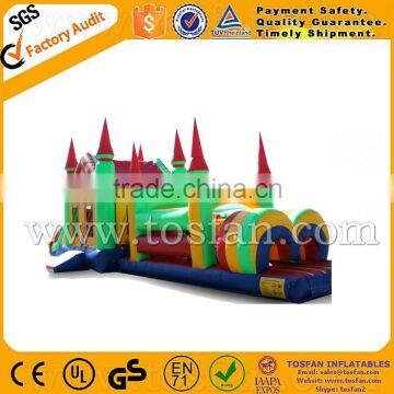 Inflatable obstacle course castle, slide, bouncer combos for outdoor A5057