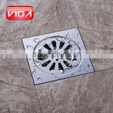 Chrome Plated 150*150mm Floor Drainer Square Drainer