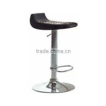 black ratten bar stool