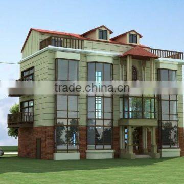 European steel frame prefab luxury houses