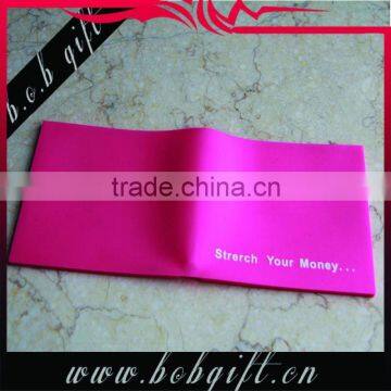 Lovely design silicone card holder wallet