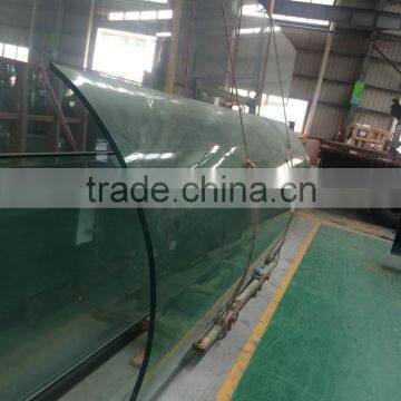 curved tempered glass for curtain wall,curved tempered glass panel in good price