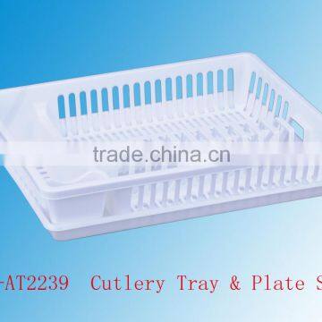 AT2239/C Plastic Cutlery Shelf & Plate Set