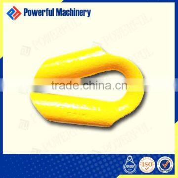 WITH OR WITHOUT GUSSET PIPE TYPE WIRE ROPE THIMBLE