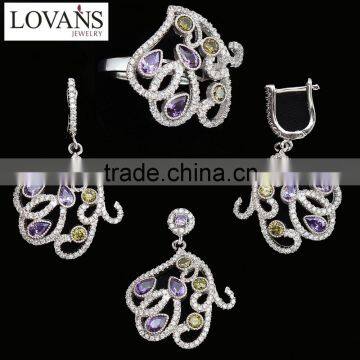 Trend 2015 925 Silver Earrings Jewelry Set Hot New Products For 2015 TZ-0251