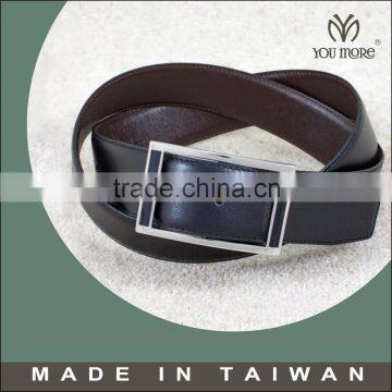 High quality press pin buckle formal men belt