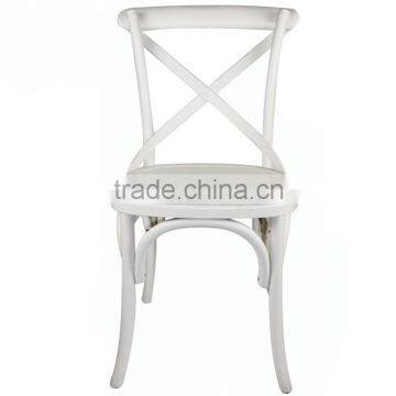 Wooden Antique Cross Back Dining Chair/Wedding Chair/white Chair photo-4