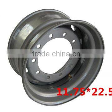 truck tubeless steel wheel 22.5*11.75 with high quality and good price