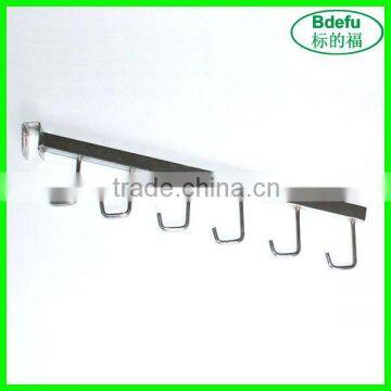 Chrome plating metal display hooks for clothes