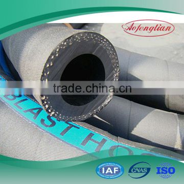 Cord sand blast rubber hose with wear resistance