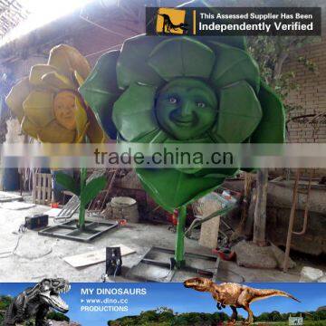 MY Dino-C090 Shopping Mall Hot Sale Animatronic Talking Flowers photo-3