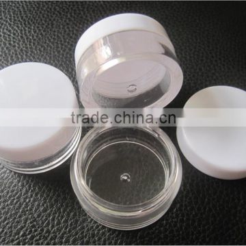 Wholesale Food grade 5ml clear small round plastic concentrate container