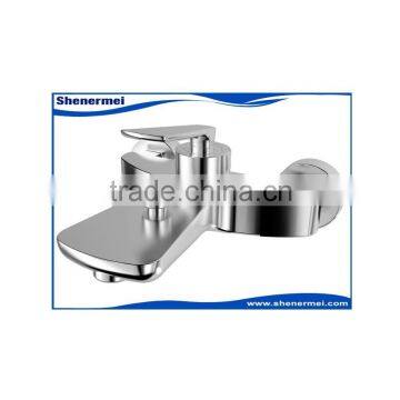 Brass Chrome Wall Mounted Bathroom Shower Faucet