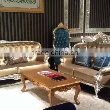 Good Quality Silver Planing Leather Sofa photo-2