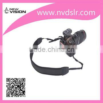 Custom Black Neoprene Material Camera Neck Strap for Sale