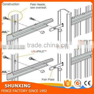 China supplier Top quality hot dipped galvanized palisade fence for sale