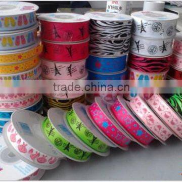 China Manufacturer High Color Strength Grosgrain Ribbons Imported Custom Silk-screen Printing Equestrian Prize Ribbons