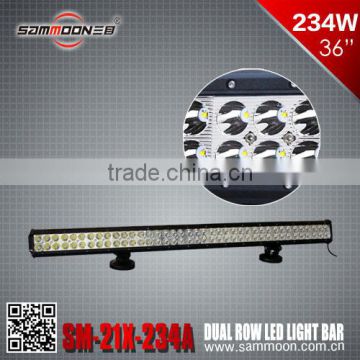 HOT SALE cree 234w led light bar offroad,18W/36W/72W/108W/216W/234Woffroad led light bar