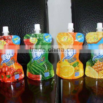 Fully automatic spouted beverage bag liquid filling capping machine