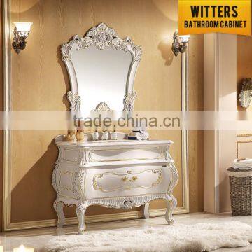 Top european luxury high-grade wood bathroom cabinet