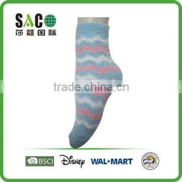 Colourful Wavy Line Jacquard Colourful Fluffy Socks photo-4