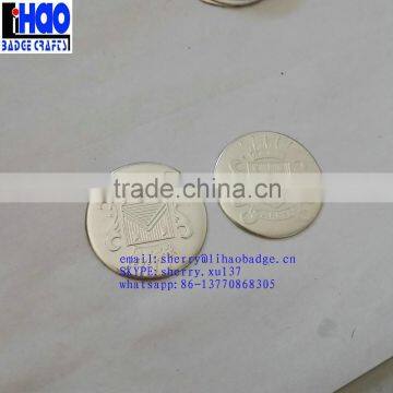 Metal silver self adhesive label plate