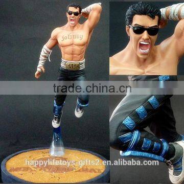 Online game characters Johnny Cage handsome sexy man custom polyresin figurines