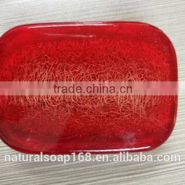 natural strawberry loofah handmade soap