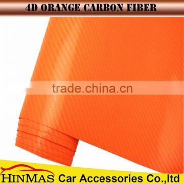 Hinmas 1.52x30m Air Free Bubbles Carbon Fiber 4d Vinyl Wraps High Glossy photo-4