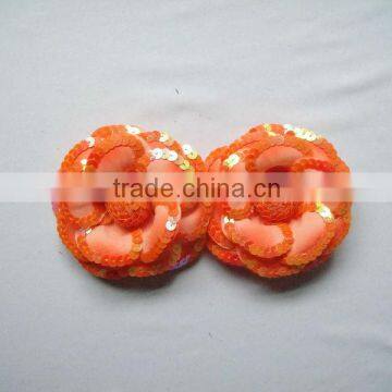 orangeSequin flower fake decoration flower Sequin S013