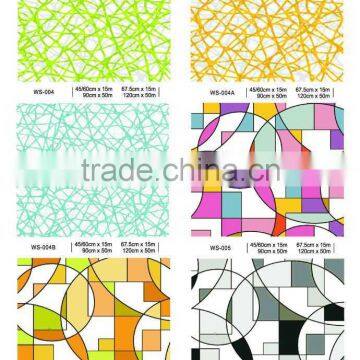 Vinyl Static Cling Privacy Stained Glass Decorative Window Film photo-3