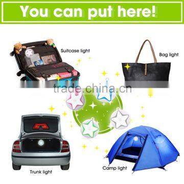 Senser Light Rechargeable LED Wireless Light-Motion Human Sensor LED Wall Light Star Night Light