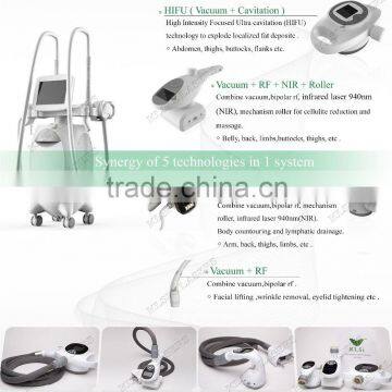 Ultrasonic Liposuction Cavitation Slimming Machine 2016 Fat Multipolar Rf Handpiece 10MHz Km Electronics Cavitation Rf Slimming Machine photo-2