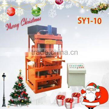 Shengya Brand SY1-10 fully automatic hydroform fly ash interlocking block shaping machine price list in Ghana