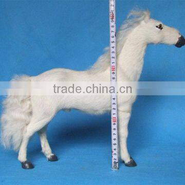 Garden Ornaments Plush Fake Life Size Horses or Ponies on Wheels