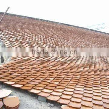 fish scale tile roofing