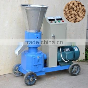 Small flat-die pellet machine for feedstuff pellet with best price for sale