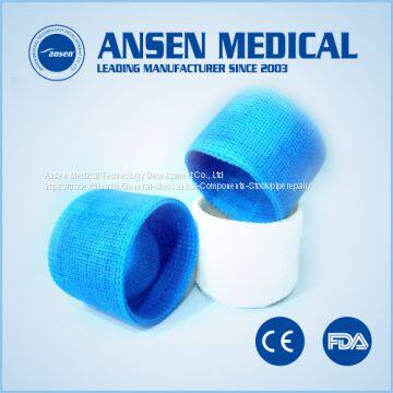 Medical Surgical Disposable Resin Orthopedic Bandage Shaanxi Ansen Best Fiberglass Blue Casting Tape photo-3