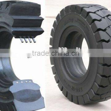 Tyre Price List 7.00-12/5.00 Solid Rubber Tires/10 Inch Wheel Tyre/forklift Tyre/truck Trailer photo-3