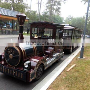 Outdoor Kids Riding Amusement Park Tourist Trackless Train