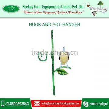 Classical Vintage Metal Outdoor Garden Corner Flower Pot Hanger With Hanging Hook photo-2