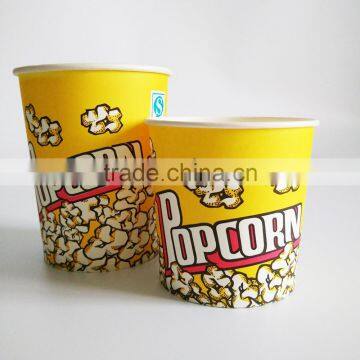 Food Grade Take Out Paper Popcorn Cups